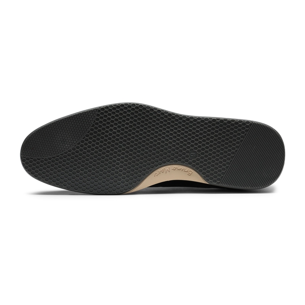 Men's Plain Toe Smart Dress Sneakers - BLACK - 3